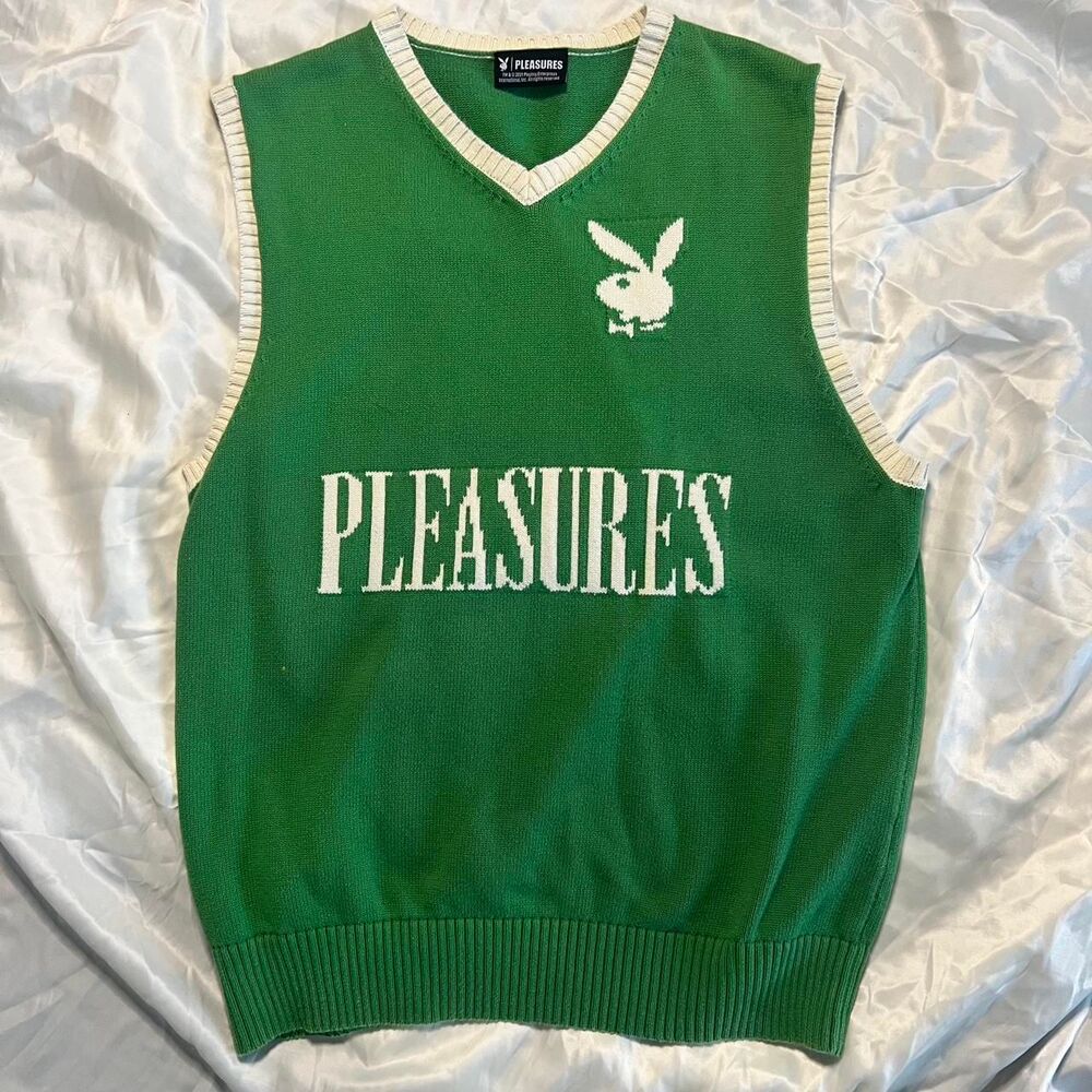 Pleasures x Playboy Sweater Vest Knit Green